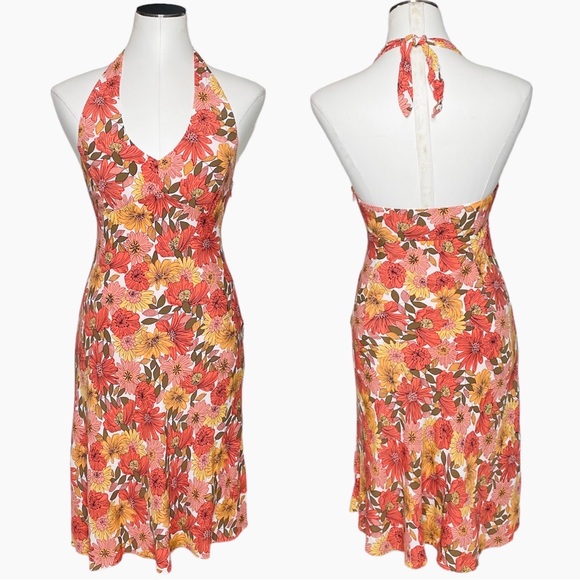 Ann Taylor LOFT Floral Halter Midi Dress - Picture 11 of 11